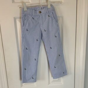Blue Striped Kids Pants